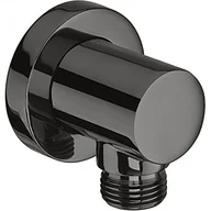 Akcesoria do armatury i ceramiki - Roca Aqua Round przyłączę kątowe czarny szczotkowany A5B1450NM0 - miniaturka - grafika 1