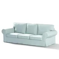 Pokrowce na meble - Dekoria Pokrowiec na sofę Ektorp 3-osobową nierozkładaną pastelowy błękit 216 x 83 x 73 cm Cotton Panama 610-702-10 - miniaturka - grafika 1