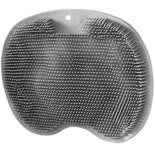 Silikonowy MASAŻER do Pleców Myjka do Kąpieli 28x21cm szary DA85 - Akcesoria do masażu - miniaturka - grafika 1