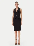 Sukienki - Rinascimento Sukienka koktajlowa CFC0019846002 Czarny Regular Fit - miniaturka - grafika 1