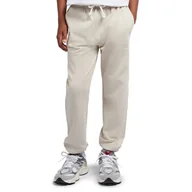 Spodnie i spodenki dla dziewczynek - Spodnie dziecięce New Balance LAKB0060TWF - beżowe - miniaturka - grafika 1