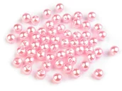 Półfabrykaty do biżuterii - Perełki Plastik Glance Jasny Róż 6Mm 50Szt - miniaturka - grafika 1