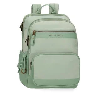 Pepe Jeans Morgan Plecak Na Laptopa 15,6 cala Zielony 29 x 41 x 14 cm Poliester z Detalami Ze Sztucznej Skóry 17,22L by Joumma Bags, Zielony, Talla única, plecak na laptopa - Torby na laptopy - miniaturka - grafika 1