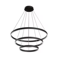 Lampy sufitowe - Maytoni Rim LED lampa wisząca 3-punktowa czarna MOD058PL-L100B4K - miniaturka - grafika 1