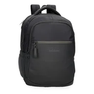 Torby na laptopy - Pepe Jeans Sail up Plecak na laptopa z podwójną komorą na laptopa 15,6 cala Czarny 30 x 42 x 14,5 cm Poliester i PU 18,27 l by Joumma Bags, Czarny (Black), Talla única, dwukomorowy plecak na laptopa - miniaturka - grafika 1