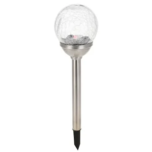 Lampa solarna PROGARDEN, srebrna, 1 szt. - Lampy ogrodowe - miniaturka - grafika 1