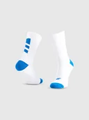 Skarpetki damskie - Damskie skarpetki do biegania 4F 4FRAW25UFSOM267 - białe - miniaturka - grafika 1