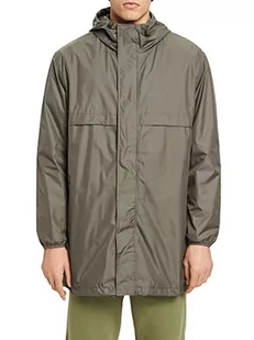 ESPRIT Collection Lekka kurtka przeciwdeszczowa z kapturem, zielony khaki, L - Kurtki damskie - miniaturka - grafika 1