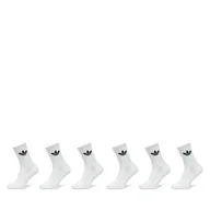 Skarpetki męskie - Zestaw 6 par wysokich skarpet unisex adidas Trefoil Cushion IJ5619 Biały - miniaturka - grafika 1