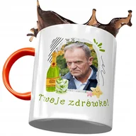 Kubki - Kubek Pomarańczowy Donald Tusk PO na Prezent z Nadrukiem ze Zdjęciem + Opakowanie na prezent (wzór 04) - miniaturka - grafika 1