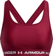 Bielizna sportowa damska - Under Armour Stanik sportowy Under Armour bordowy Armour Mid Crossback M - miniaturka - grafika 1