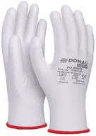 Rękawice robocze - Delta Plus Rękawice Donau Safety PU White rozm.6 białe - miniaturka - grafika 1