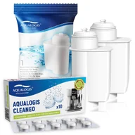 Akcesoria i części do ekspresów do kawy - Zestaw Siemens, Filtr Aqualogis AL-Inte 2szt, Aqualogis Cleaneo 10szt - miniaturka - grafika 1