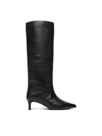 Kozaki damskie - Gino Rossi Kozaki EO-ALDA-121971 Czarny - miniaturka - grafika 1