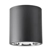 Lampy sufitowe - Polux Oprawa natynkowa szer 13,2cm metalowa okrągła JUPITER MD-4011 czarna SANICO 311702 - miniaturka - grafika 1