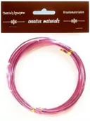 Dekoratorstwo - Drut Aluminiowy Galwanizowany 2 Mm Dł. 3 Mb. Kolor Różowy, Galeria Hobby - miniaturka - grafika 1