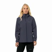 Kurtki damskie - Damska kurtka przeciwdeszczowa Jack Wolfskin HIGHEST PEAK 3L JKT W graphite - S - miniaturka - grafika 1