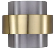 Lampy ścienne - Miele kinkiet 1-punktowy czarny/złoty LP-866/1W SM/GD - miniaturka - grafika 1