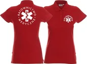 Odzież robocza - Promostars LPP - Koszulka Polo damska PIELĘGNIARKA czerwona - miniaturka - grafika 1