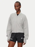 Bluzy damskie - adidas Bluza ALL SZN IY6833 Szary Loose Fit - miniaturka - grafika 1