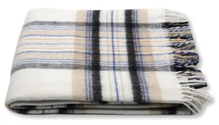 Koc Wełniany 150X200 Krata 18744 - Koce - miniaturka - grafika 1