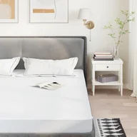 Materace - vidaXL vidaXL Ochraniacz na materac, biały, 120x200 cm, wodoodporny - miniaturka - grafika 1