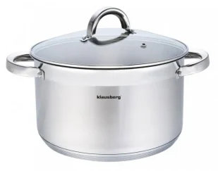 Stalowy garnek z 5 warstwowym dnem akutermicznym 9,5L L1-T07 - Garnki Stalowy garnek z 5 warstwowym dnem akutermicznym 9,5L L1-T07 - Garnki - miniaturka - grafika 1