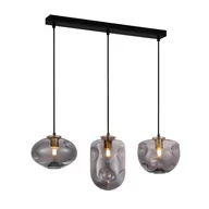 Lampy sufitowe - Italux Hatella PND-112038-3-BRO+SG PND-112038-3-BRO+SG - miniaturka - grafika 1