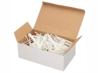 Przyborniki na biurko - Klips archiwizacyjny biały pakowany 100 szt Tres - miniaturka - grafika 1