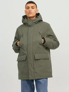 Kurtki męskie - Jack & Jones Parka "Great" w kolorze khaki - grafika 1