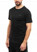 Koszulki męskie - Koszulka Męska Sportowa Czarna 4F T-Shirt Bluzka Krótki Rękaw Bawełna r. S - miniaturka - grafika 1