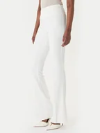 Spodnie damskie - Rinascimento Spodnie materiałowe CFC0127876003 Biały Slim Fit - miniaturka - grafika 1