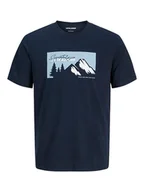 Koszulki męskie - Jack & Jones Koszulka w kolorze granatowym - miniaturka - grafika 1