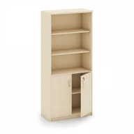Szafy biurowe - B2B Partner Szafa dwudrzwiowa z półkami, 800 x 400 x 1800 mm, brzoza CF-D8018-M, CF-060 - miniaturka - grafika 1