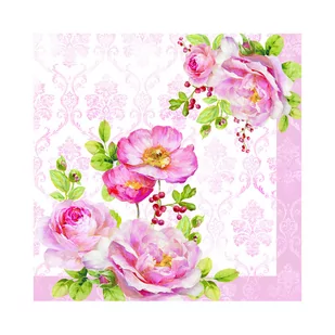 Nuova R2S Easy life SERWETKI PAPIEROWE - Floral Damask 414 FLDA - Folia, papier śniadaniowy, serwetki - miniaturka - grafika 1