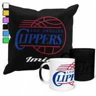 Gadżety dla niej i dla niego - ZESTAW KUBEK MAGICZNY ZMIENIAJĄCY KOLOR + POSZEWKA LA CLIPPERS NBA + IMIĘ - miniaturka - grafika 1