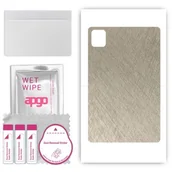 Akcesoria do tabletów i e-booków - folia naklejka skórka strukturalna na TYŁ do Apple iPad Pro 13 5 gen. 2024 - Tytan Srebrny - apgo SKINS - miniaturka - grafika 1