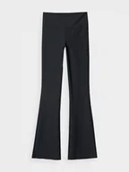 Spodnie sportowe damskie - Damskie legginsy basic 4F 4FRAW24TTIGF233 - czarne - miniaturka - grafika 1