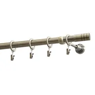 Karnisze - Karnisz pojedynczy 19 mm Zylinder mosiądz antyczny 240 cm - miniaturka - grafika 1