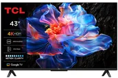 Telewizory - TCL 43P69K 43" 4K Ultra HD Smart TV Wi-Fi Czarny - miniaturka - grafika 1