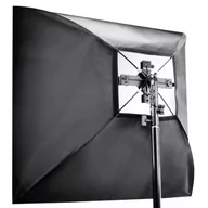 Akcesoria do lamp błyskowych - Walimex Pro Set 4f. Blitzhalter inkl. Softbox 90x90cm 18656 - miniaturka - grafika 1