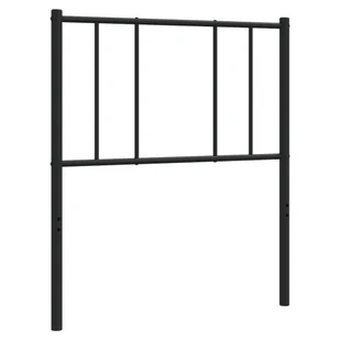 Metalowe wezgłowie, czarne, 107 cm Lumarko! - Inne meble do sypialni - miniaturka - grafika 3