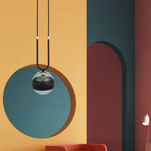 Emibig Glam lampa wisząca 1-punktowa czarna/stripe 1113/1 - Lampy sufitowe - miniaturka - grafika 3