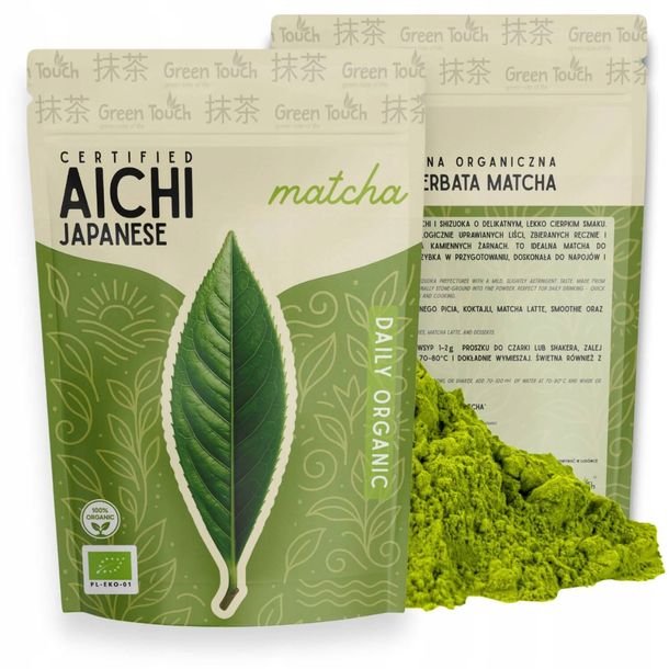 Herbata matcha japońska AICHI CODZIENNA 100 g CERTYFIKOWANA BIO DO LATTE