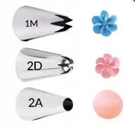 Pozostałe akcesoria kuchenne - Wilton Duże Tylki Cukiernicze Zestaw 3Szt 1M 2D 2A - miniaturka - grafika 1