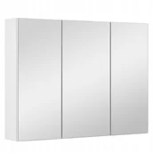 Szafki łazienkowe - Szafka lustrzana 80 cm biała - miniaturka - grafika 1