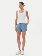 Spodnie sportowe damskie - ONLY Szorty materiałowe Pema 15226321 Niebieski Relaxed Fit - miniaturka - grafika 1