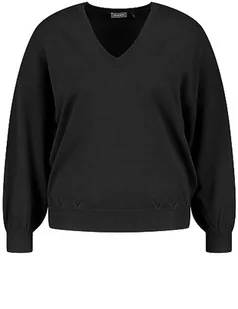 Samoon Sweter damski, czarny, 42 Duże Rozmiary - Swetry damskie - miniaturka - grafika 1