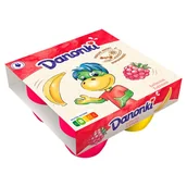 Kefiry, jogurty, maślanki - Danone Danonki Mega twarożek owocowy malina -banan - miniaturka - grafika 1