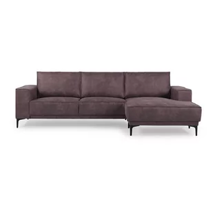 Czekoladowy narożnik z imitacji skóry Scandic Copenhagen, prawostronny - Narożniki - miniaturka - grafika 1